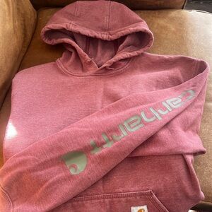 Carhartt Rose Hoodie with Logo Sleeve